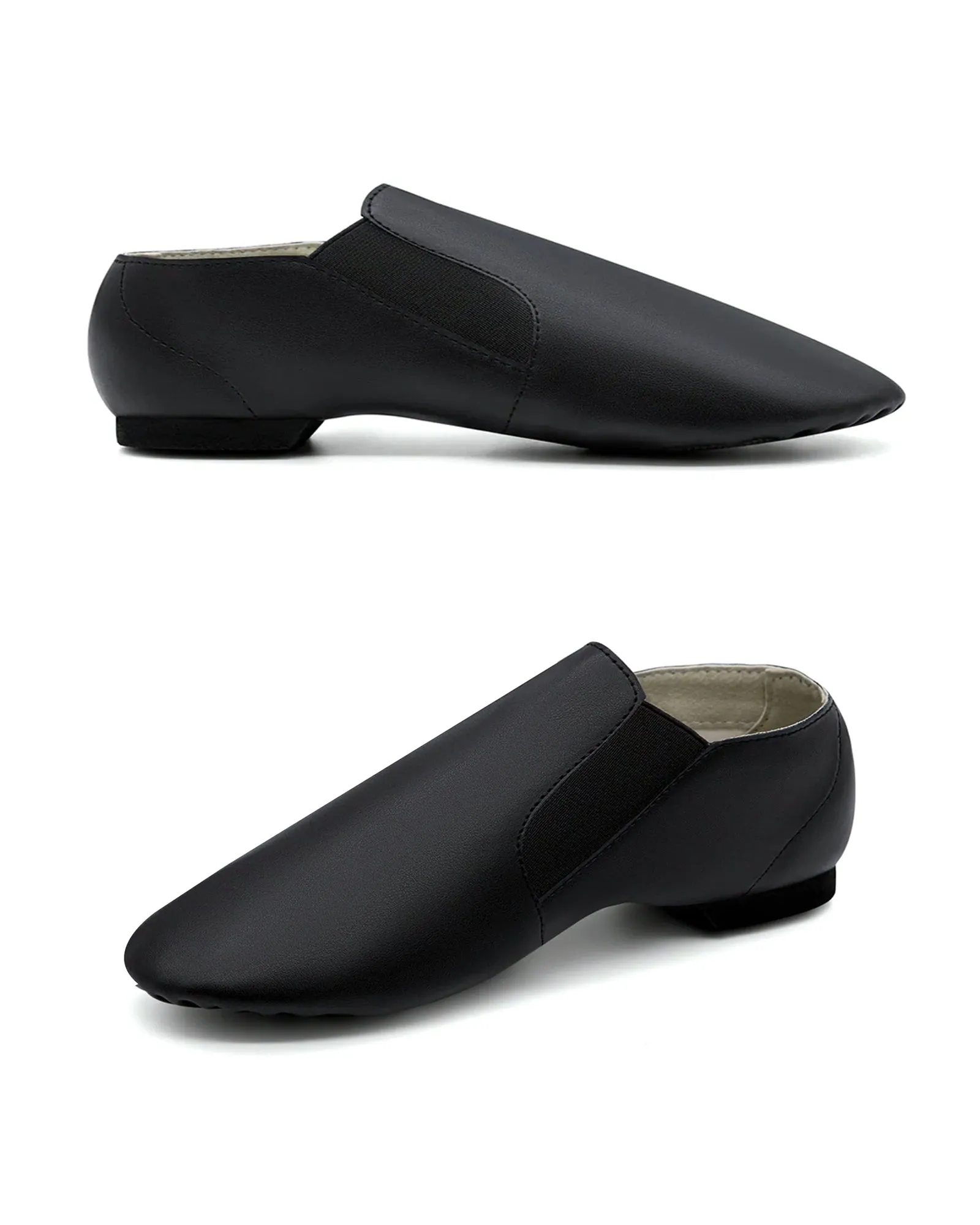 Elastaboot Slip-On PU Leather Jazz Shoes for Kids, Girls and Boys