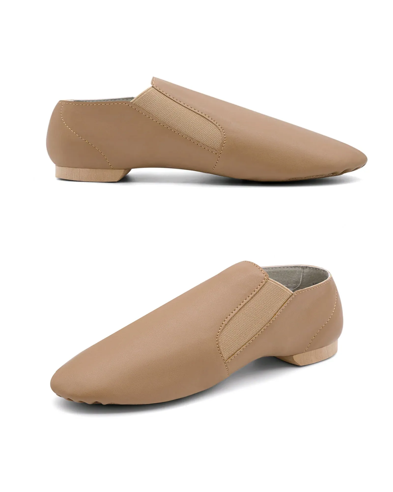 Elastaboot Slip-On PU Leather Jazz Shoes for Kids, Girls and Boys