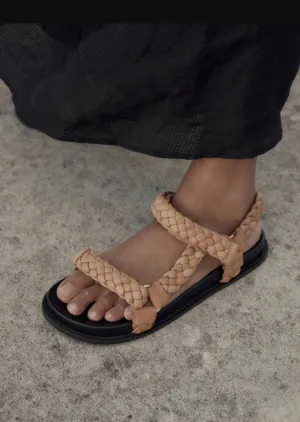 Elke Braided Sandal Tan