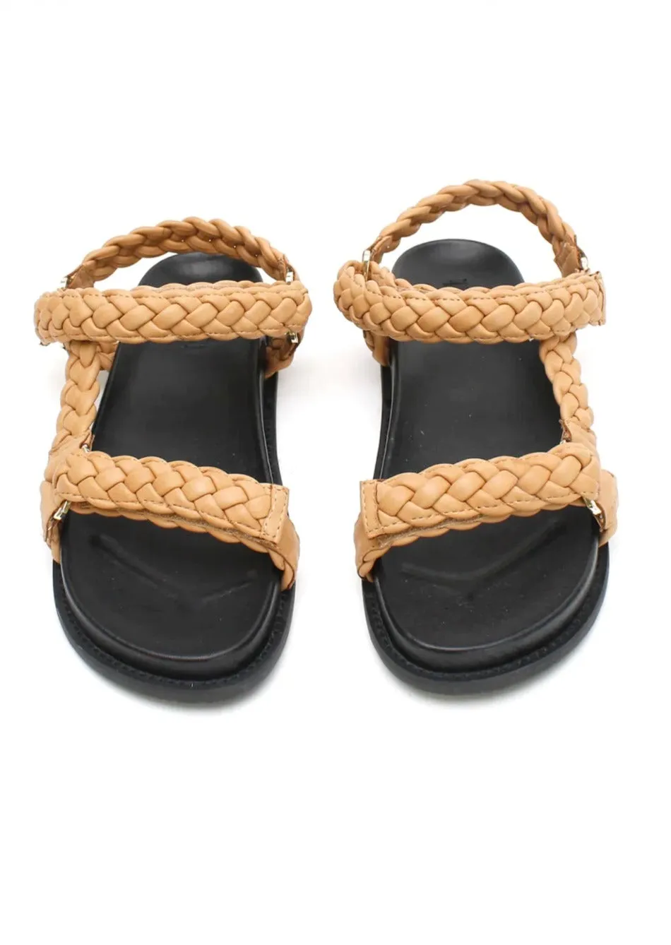 Elke Braided Sandal Tan