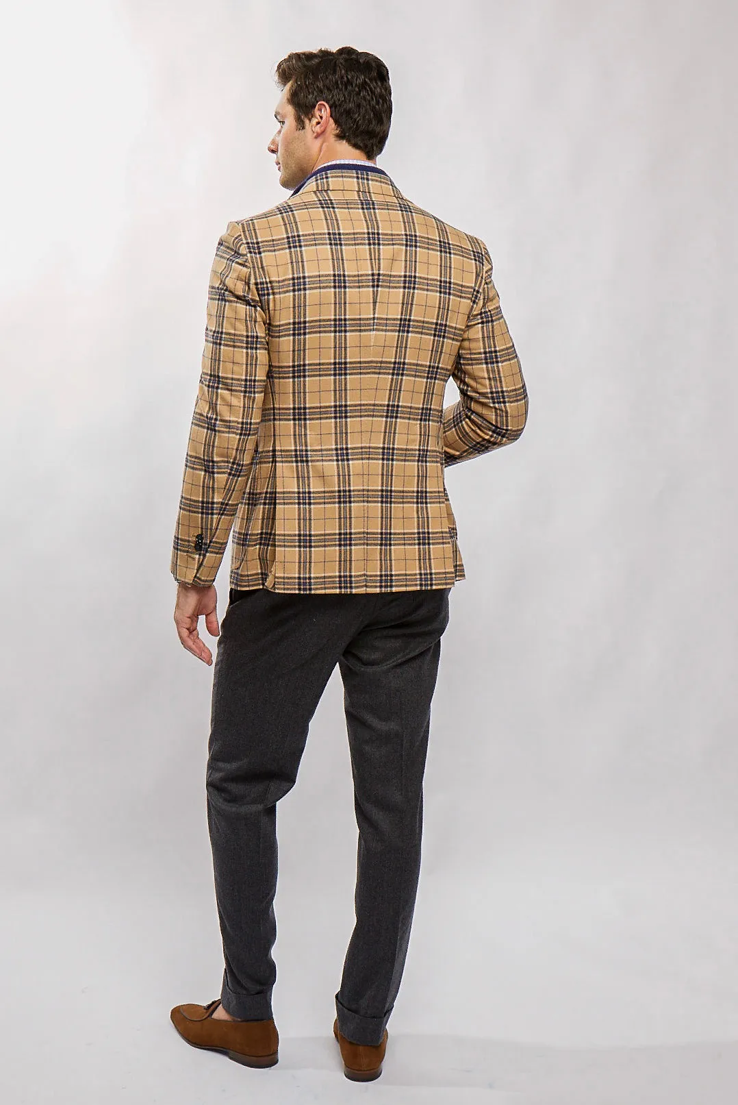 Plaid Patch Pocket Sports Jacket