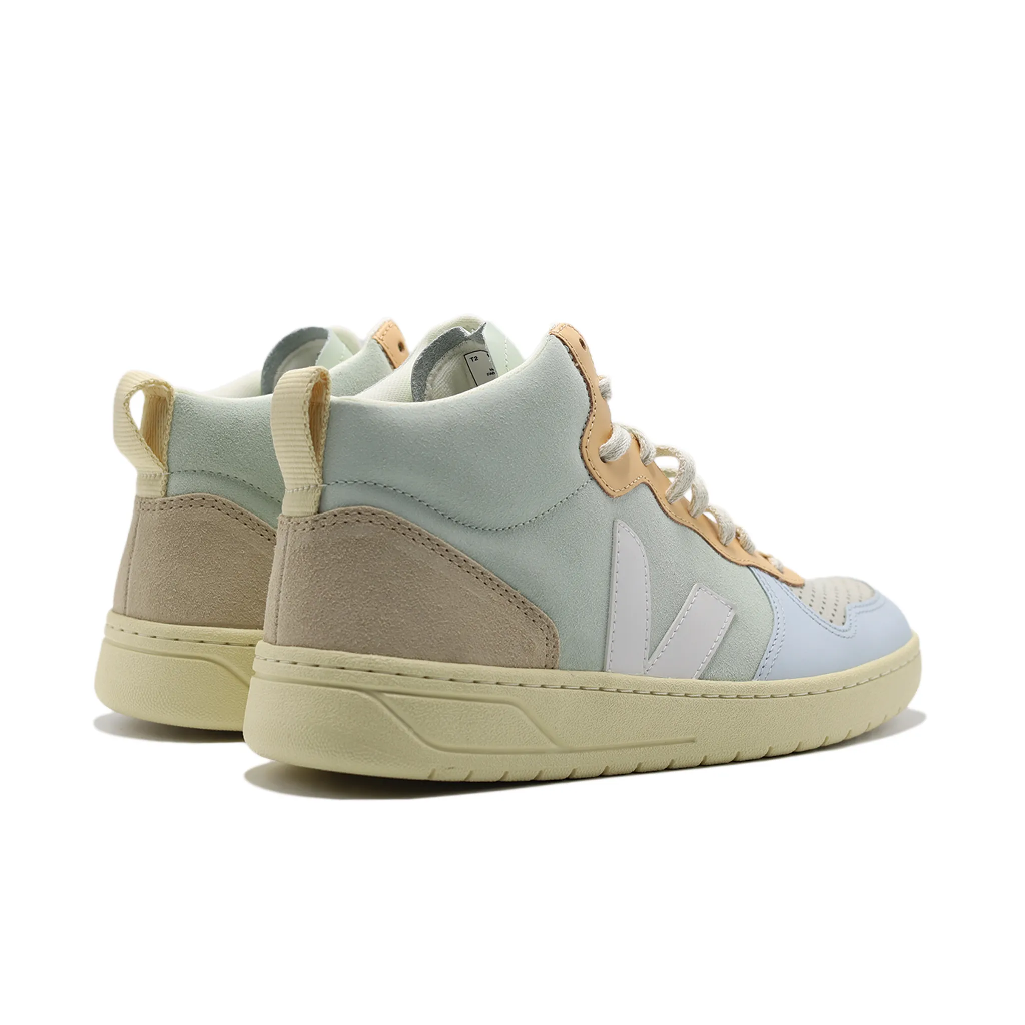 VEJA V-15 SUEDE JADE WHITE MULTI (WOMENS)